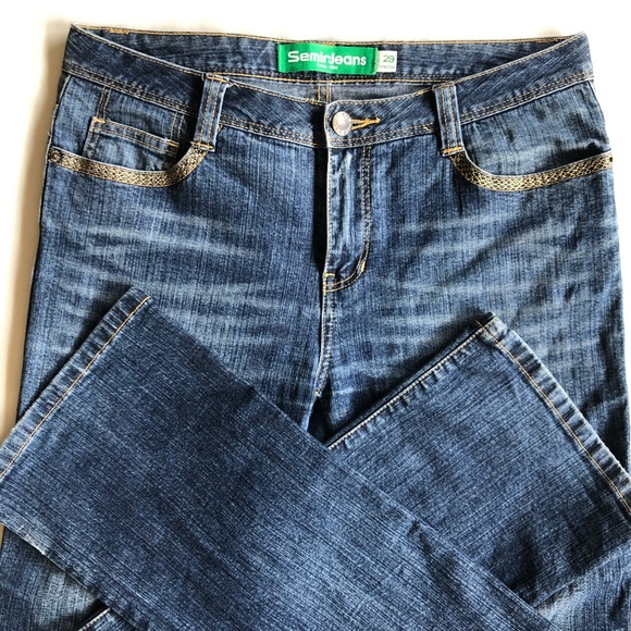 Straight Fit Blue Jeans Size 29 - Picture 6 of 7